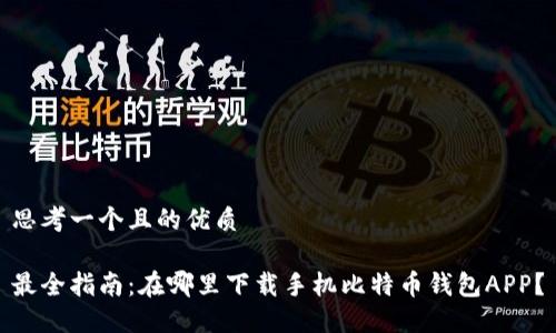 思考一个且的优质

最全指南：在哪里下载手机比特币钱包APP？
